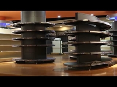 شكل بيضاوي نمط سوبر ماركت العرض الوقوف الواحد الجانبي متجر البقالة رف العرض