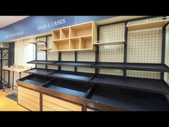 الهيكل الخشبي المعدني الهيكل الخشبي للمتجر الهيكل الخلفي