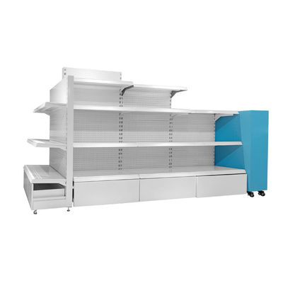 شراء رف العرض من الفولاذ المطاط البارد للمتجر الكبير للاحتياجات المخصصة للعرض online manufacture