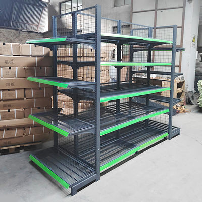 شراء رف العرض المستقر في المتاجر الكبرى بقدرة تحميل 30-80 كجم / طبقة والصلب المطاط البارد online manufacture