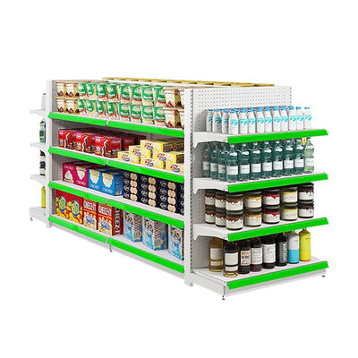 شراء 5-Shelf Metal Gondola Display for Supermarkets 80kg Capacity online manufacture
