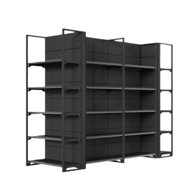 شراء Double-Sided Gondola Shelving 5-Shelf Supermarket Display Rack online manufacture