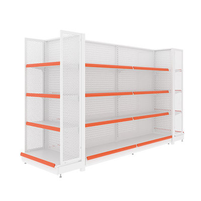 شراء 5-Shelf Metallic Supermarket Gondola Rack 80kg Capacity online manufacture