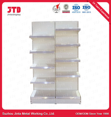 شراء 3FT 6FT سوبر ماركت عرض رفوف 80kgs 5 Tier White Shelf online manufacture