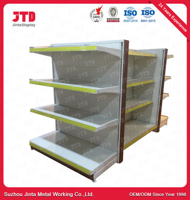 شراء 4 طبقات عرض سوبر ماركت رفوف 1500mm طويل الجرف الأبيض الدائمة online manufacture