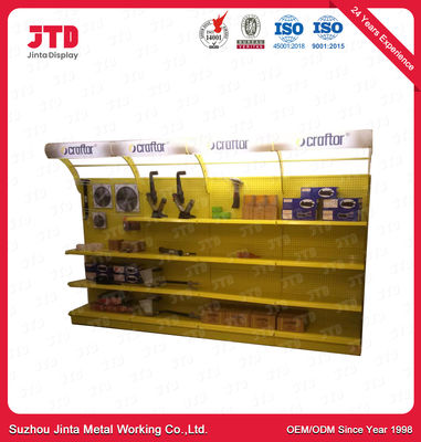 شراء حامل عرض أدوات كهربائية صفراء 1800 مم مع صندوق إضاءة online manufacture