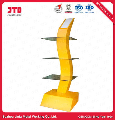 شراء تخصيص رفوف عرض متجر Q195 الصلب مع إضاءة شكل خاص online manufacture