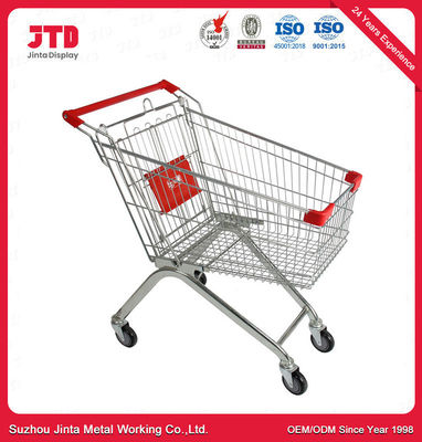 السوبر ماركت تسوق عربات السيارات متجر الراحة 90 / 100 / 120L التخزين عربة التسوق