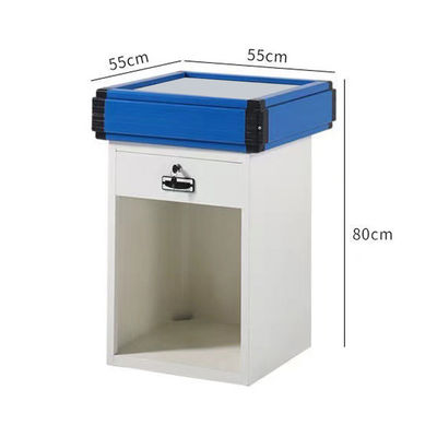 العرض 550-1200mm سوبر ماركت مكتب تسجيل الخروج من الفولاذ المقاوم للصدأ طاولة التجزئة مكتب تسجيل الخروج
