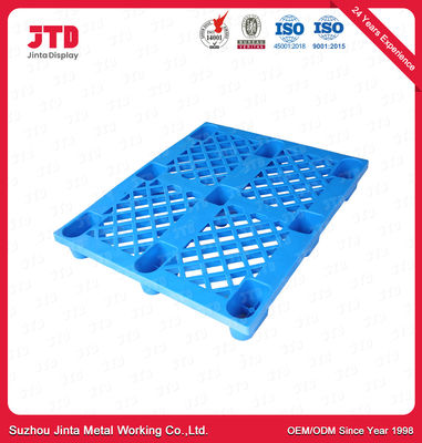 واجب ثقيل HDPE البلاستيك البليت اللون الأزرق أرفف المستودعات استخدام